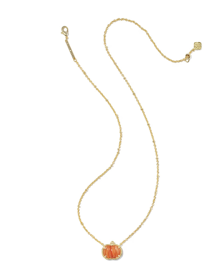 Pumpkin  Short Pendant Necklace