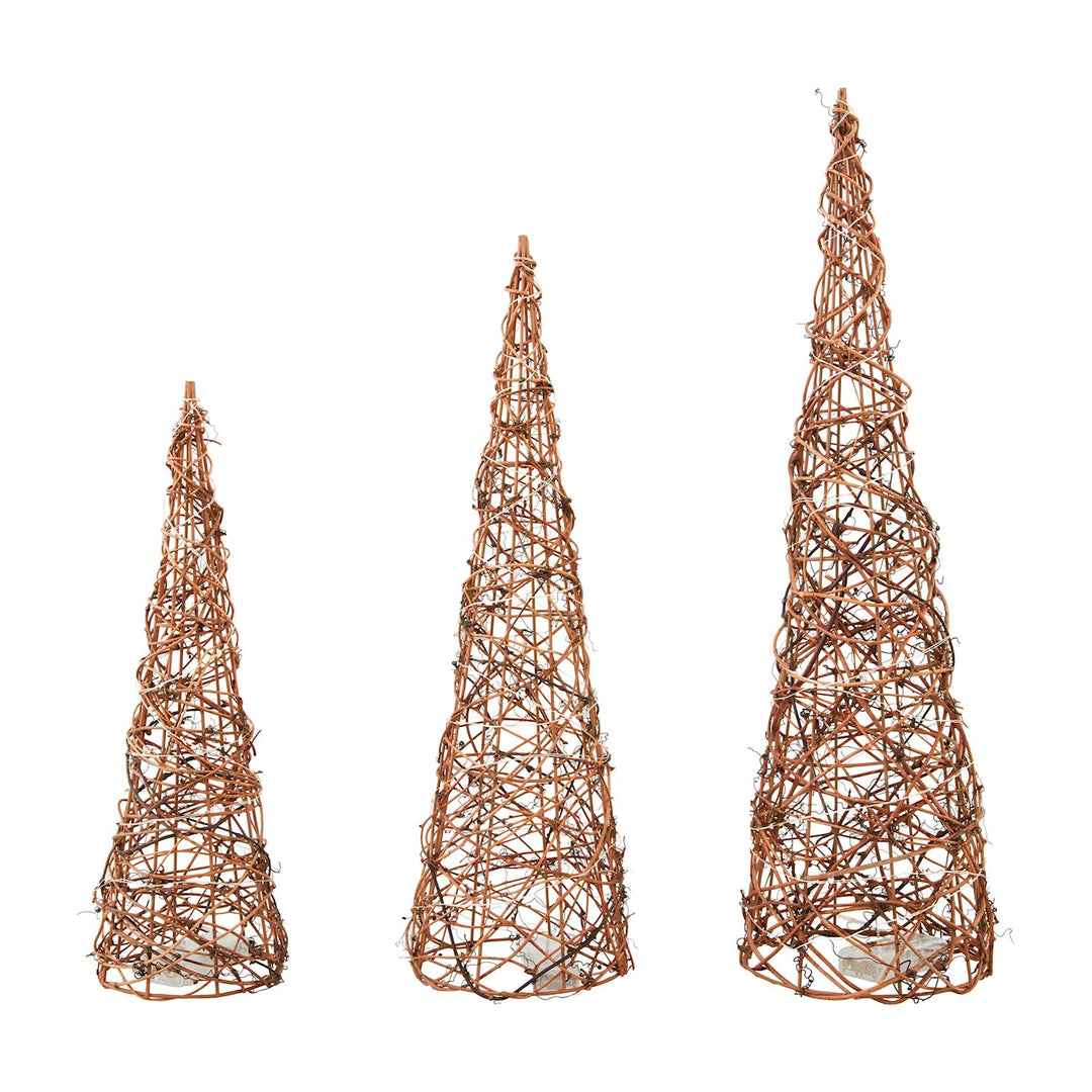 Light-Up Cone Tree Set