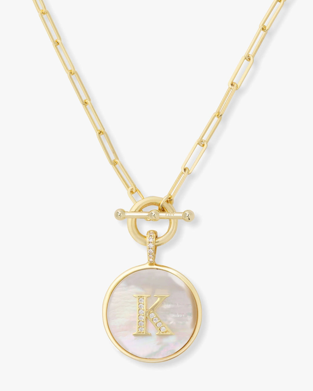 Love Letters Medallion Necklace Gold K