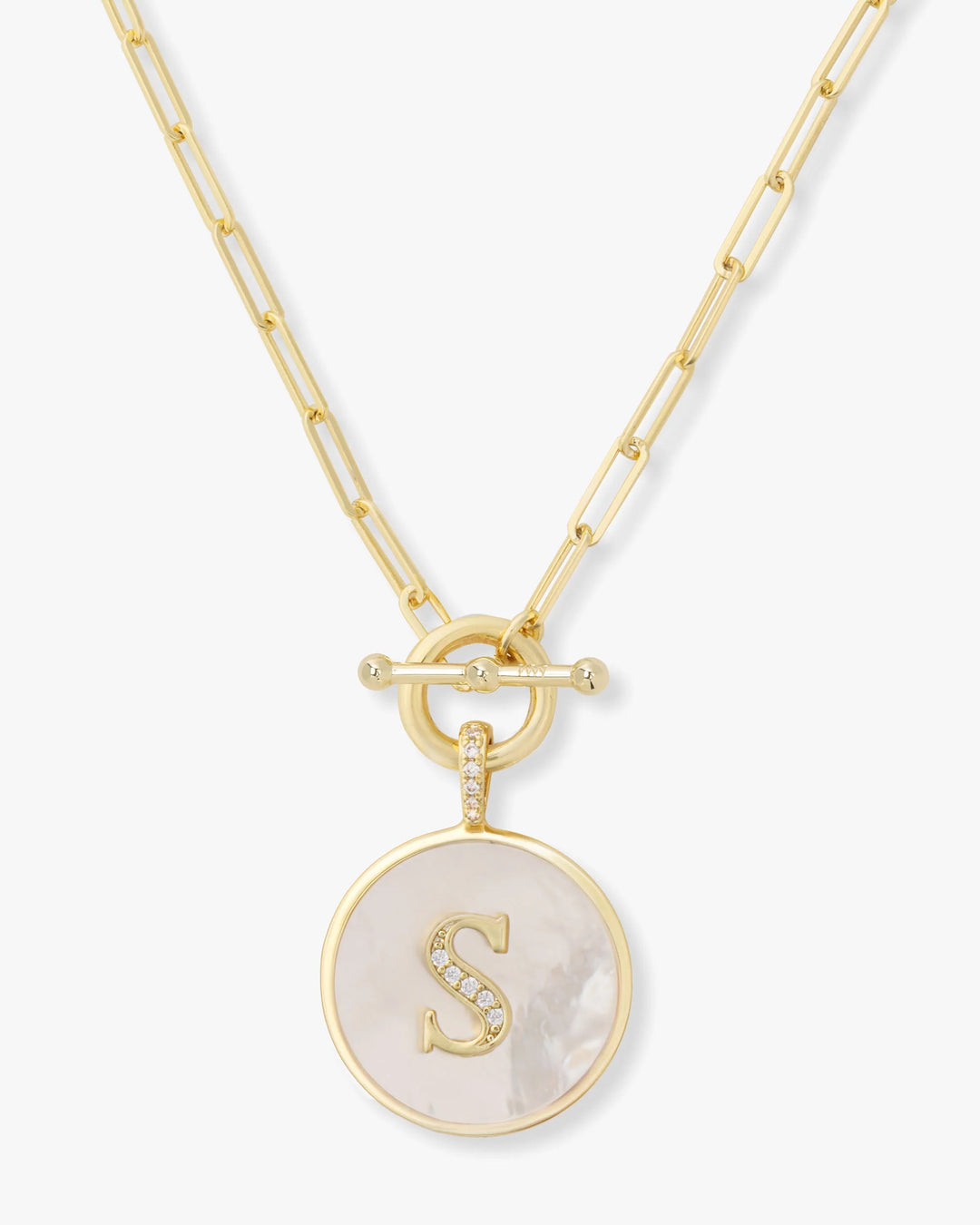 Love Letters Medallion Necklace Gold S