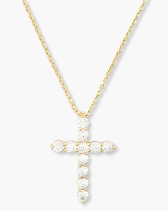 "Oh She Fancy" Cross Pendant 18"
