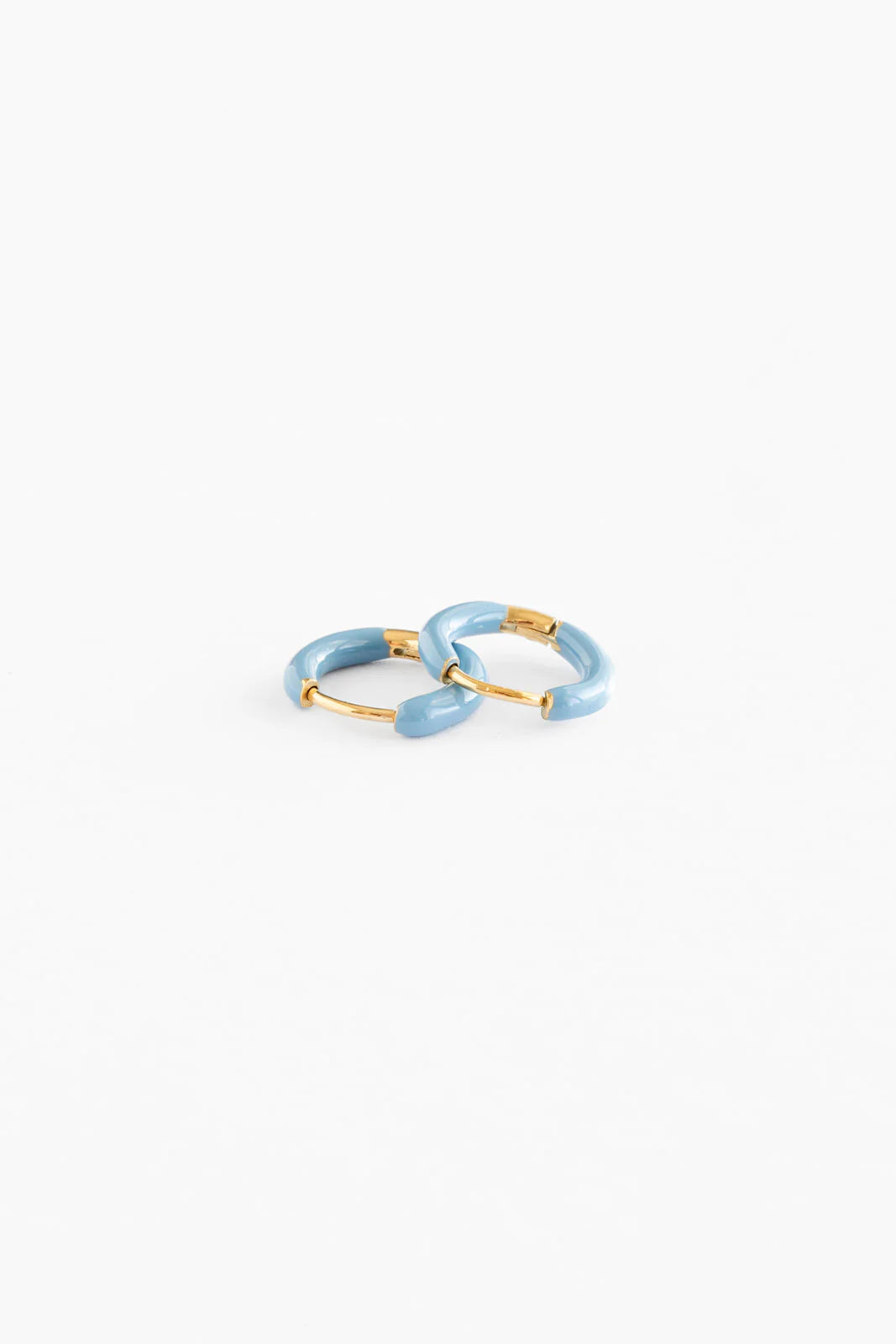 Enamel Hoop Earring