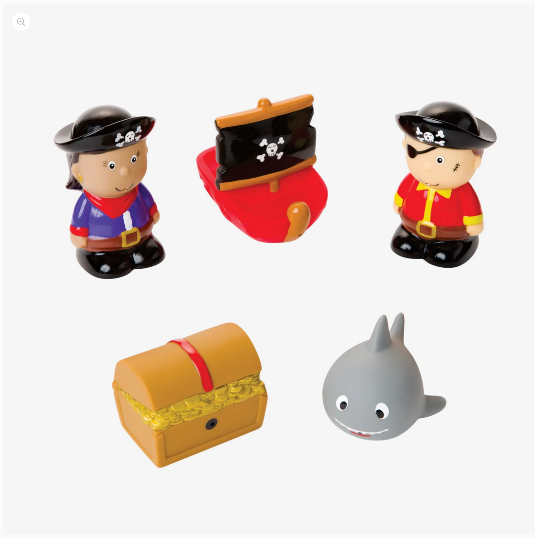 PIRATE PARTY SQUIRTIE BABY BATH TOYS