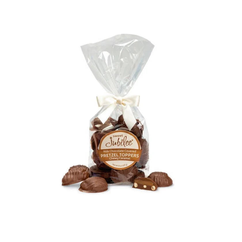 Everyday 8oz Crunchy Mini Pretzels Topped Chewy Caramel Covered in Milk Chocolate
