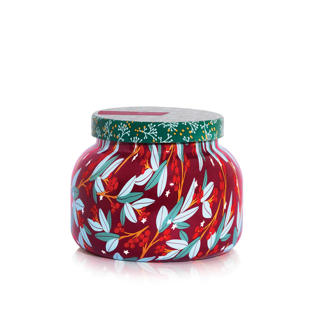 TINSEL & SPICE HOLIDAY PATTERN CANDLE