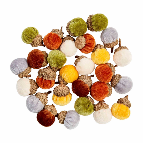 Velvet tiny Acorn Decor