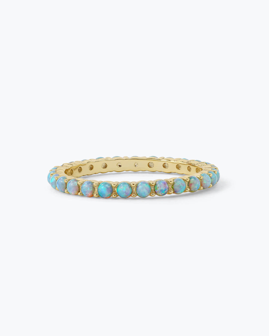 The Micro Heiress Ring Gold|Blue Opal