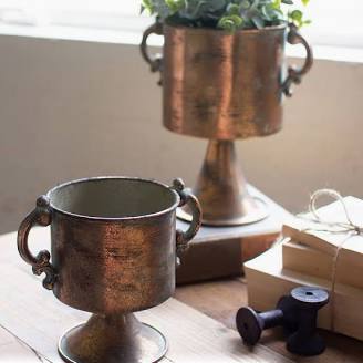 antique planter set of 2