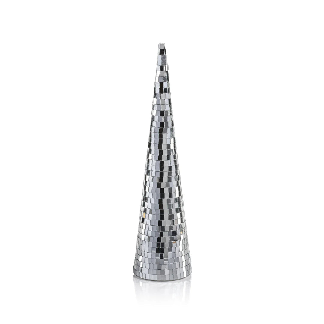 Luminous Festive Prism Tree- Silver 11.25"