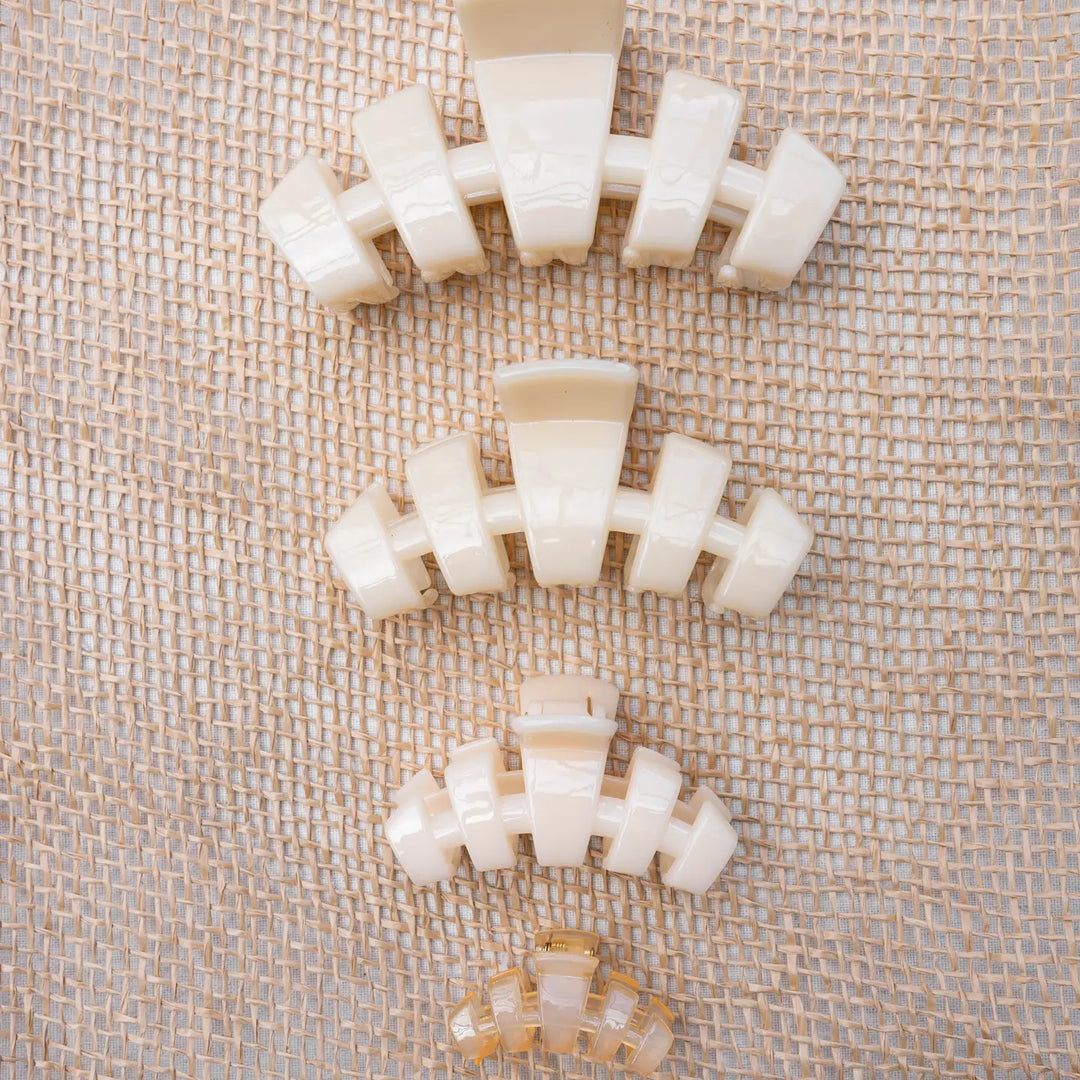 Classic Hair Clip | Small | Almond Beige