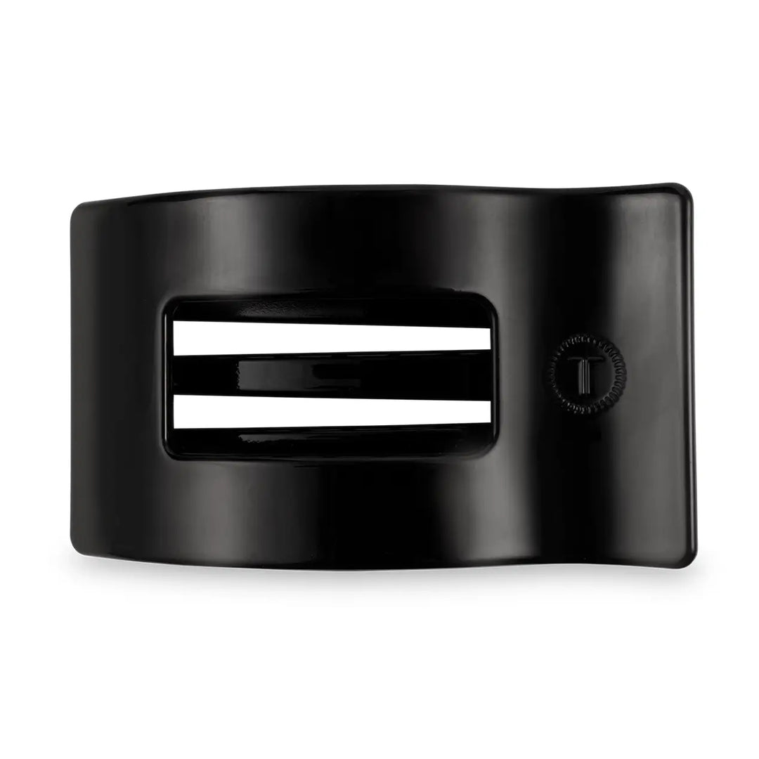 Jet Black | Small | Flat Rectangle Hair Clip