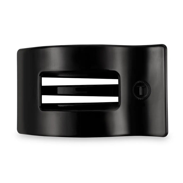 Jet Black | Small | Flat Rectangle Hair Clip