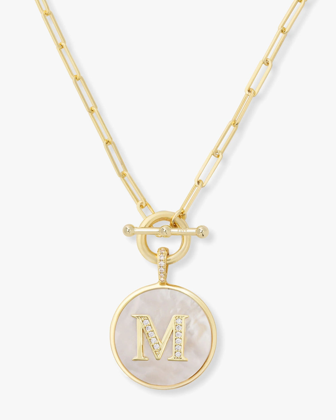 Love Letters Medallion Necklace Gold M