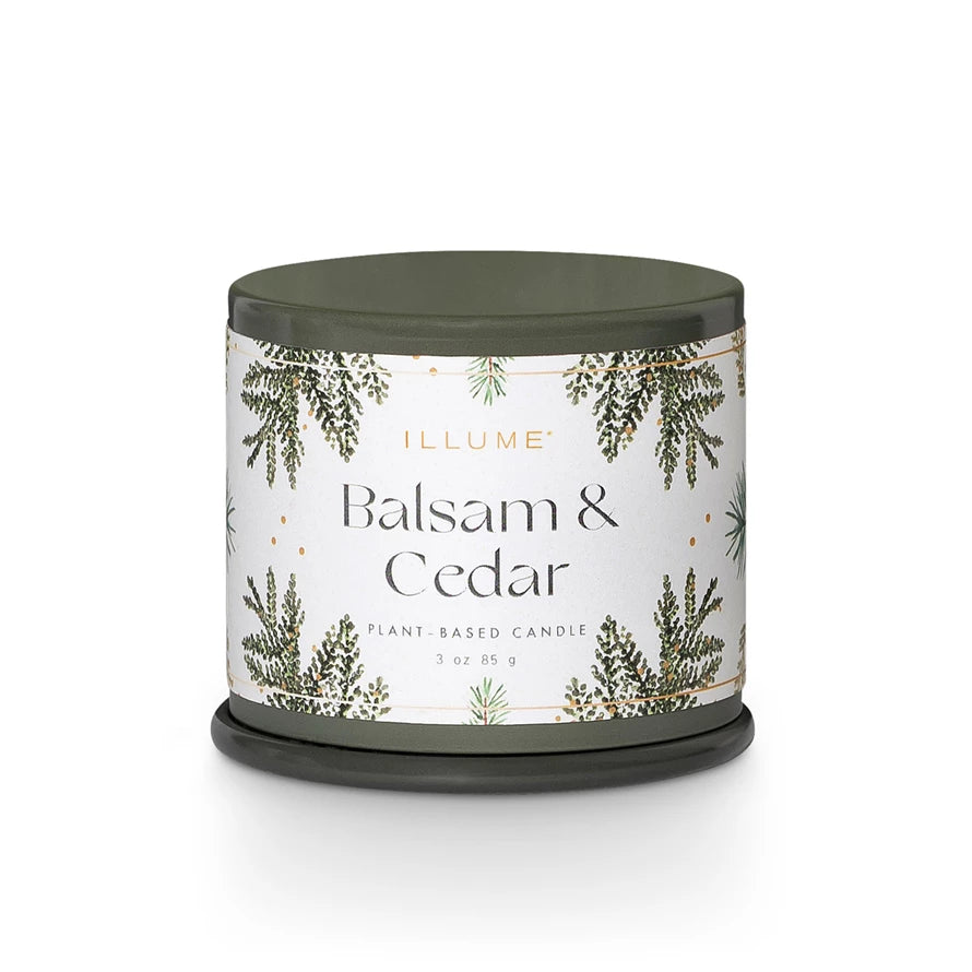 Balsam & Cedar Candle Demi Tin