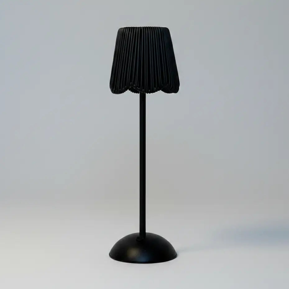 LED104 Led Usb Lamp - Scalloped Rattan Shade