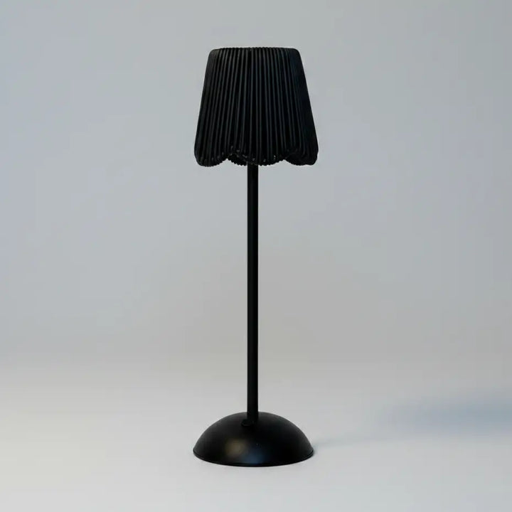 LED104 Led Usb Lamp - Scalloped Rattan Shade