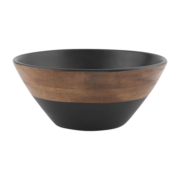 BLACK TWO-TONE BOWL SET