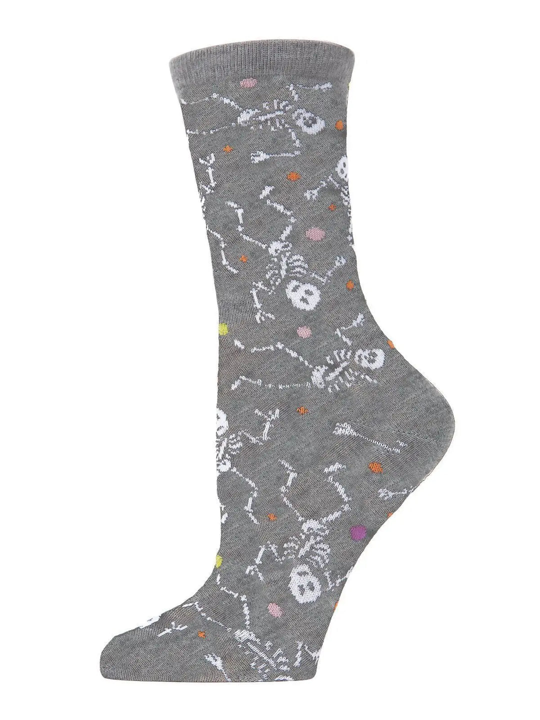 Memoi Dancing Dead Skeleton Crew Socks