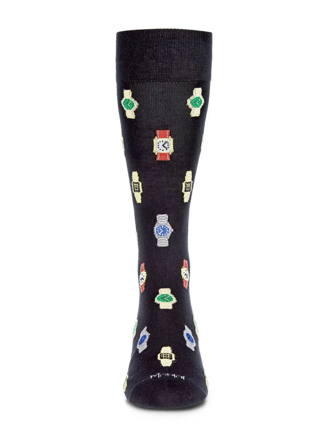 Memoi Time To Get A Watch Bamboo Blend Men's Crew Socks
