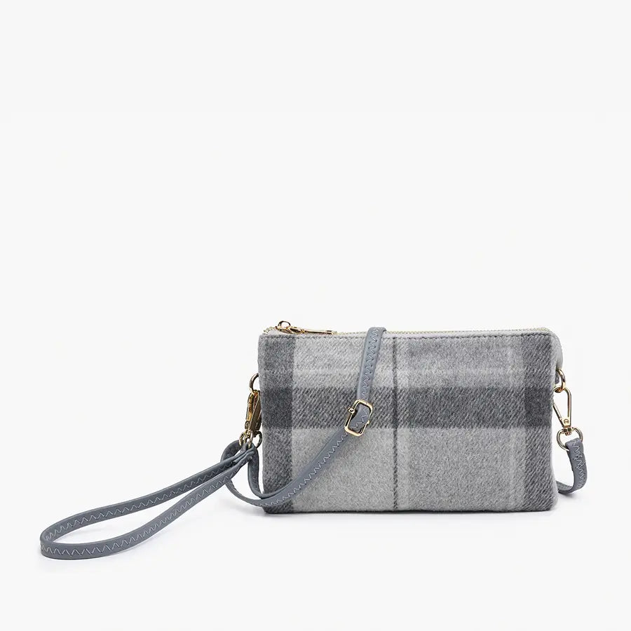 Riley 3 Compartment Crossbody/Wristlet