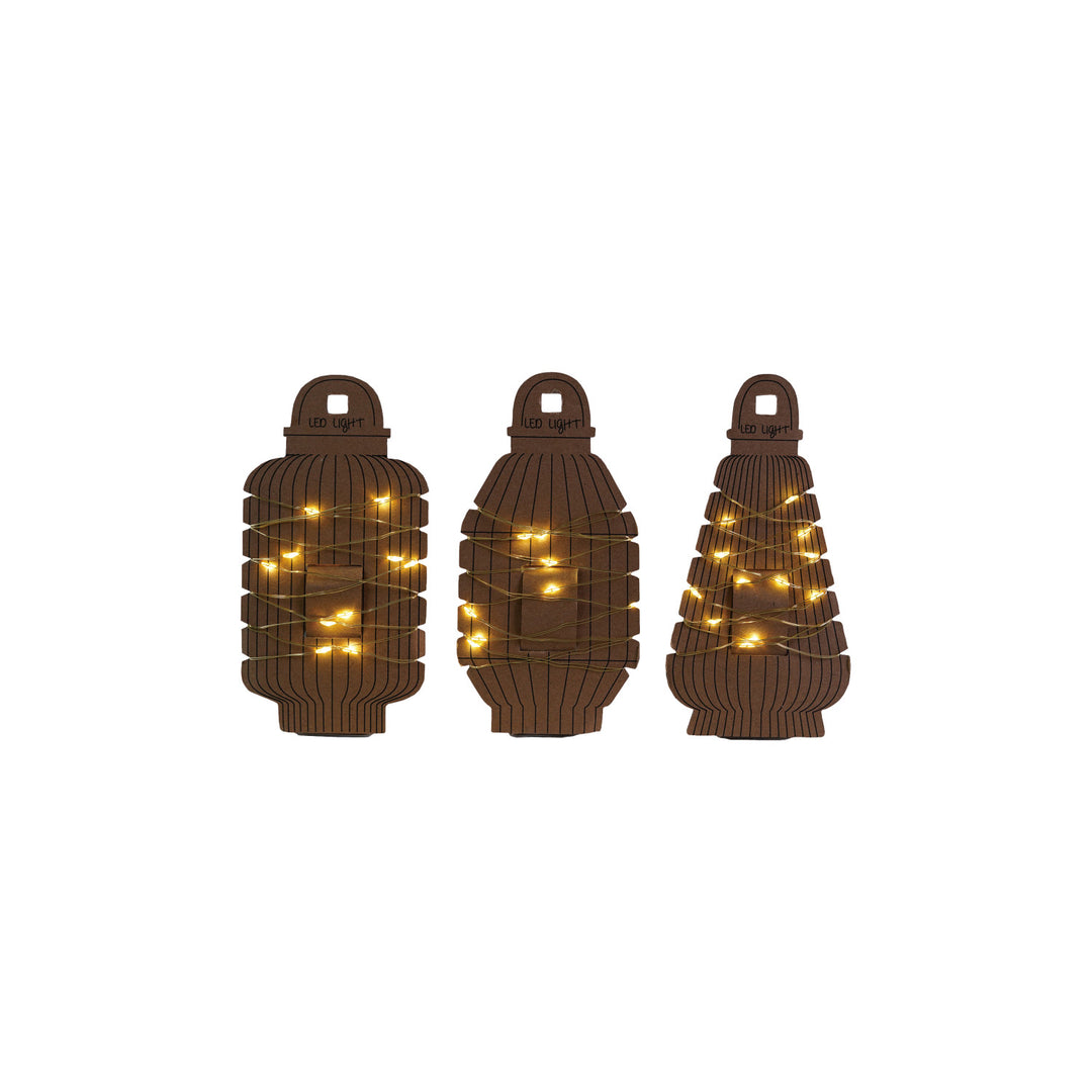 LED String Lights on Paper Lantern Cards