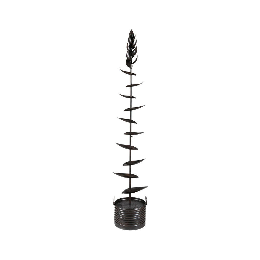 Metal Tiered Cascading Leaf Fountain, 6' Cord, KD (Includes Pump Kit)