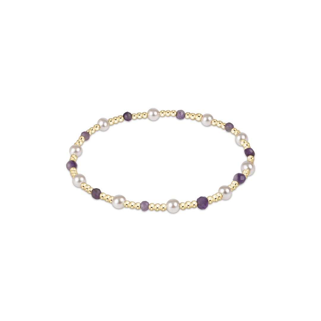 Pearl Sincerity Pattern Amethyst - 4mm
