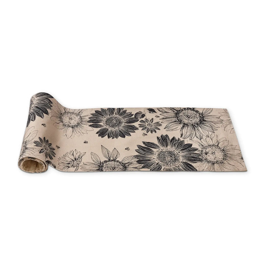 Let It Bee Sunflower Runner - Beige