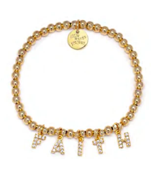 Dripping FAITH Gold Bracelet