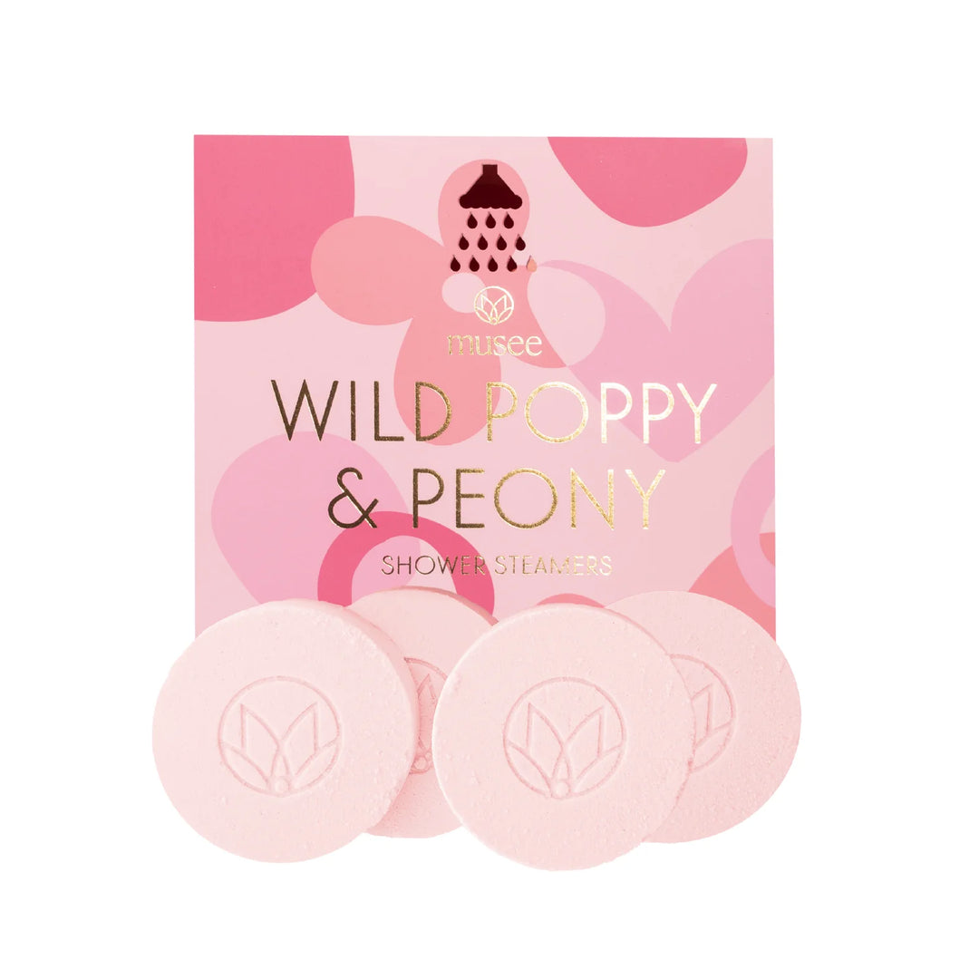 Wild Poppy and Peony Shower Steamers