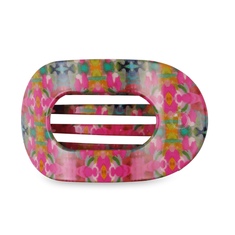 Teleties Fuschia Dream Medium Flat Round Hair Clip