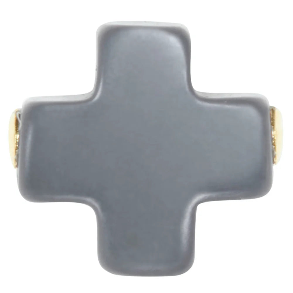 Small Signature Cross Gold 2mm Bracelet
