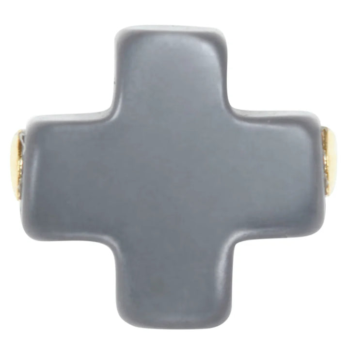 Small Signature Cross Gold 2mm Bracelet