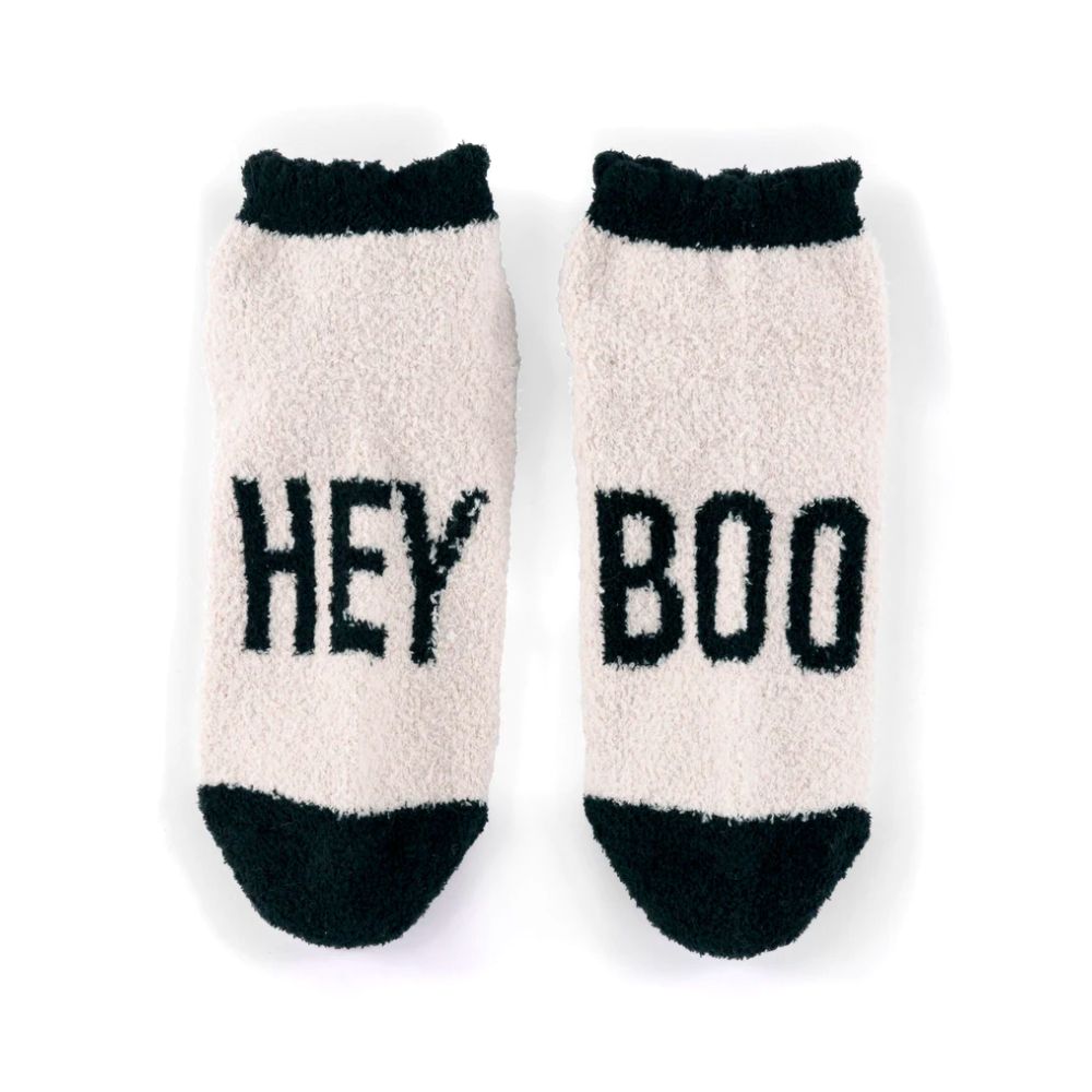 Halloween Home Socks w/ Puff Balls