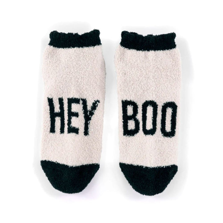 Halloween Home Socks w/ Puff Balls