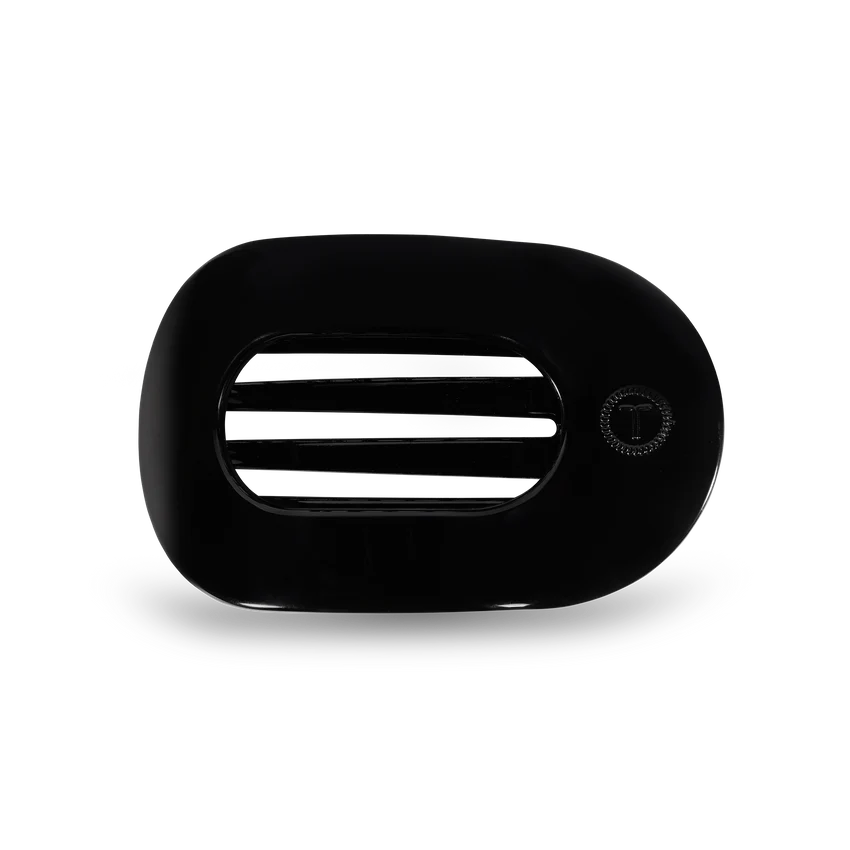 Jet Black Medium Flat Round Clip