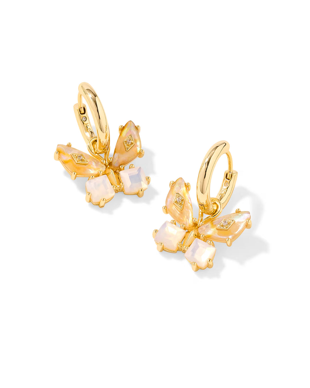 Bianca Butterfly Gold Huggie Earrings