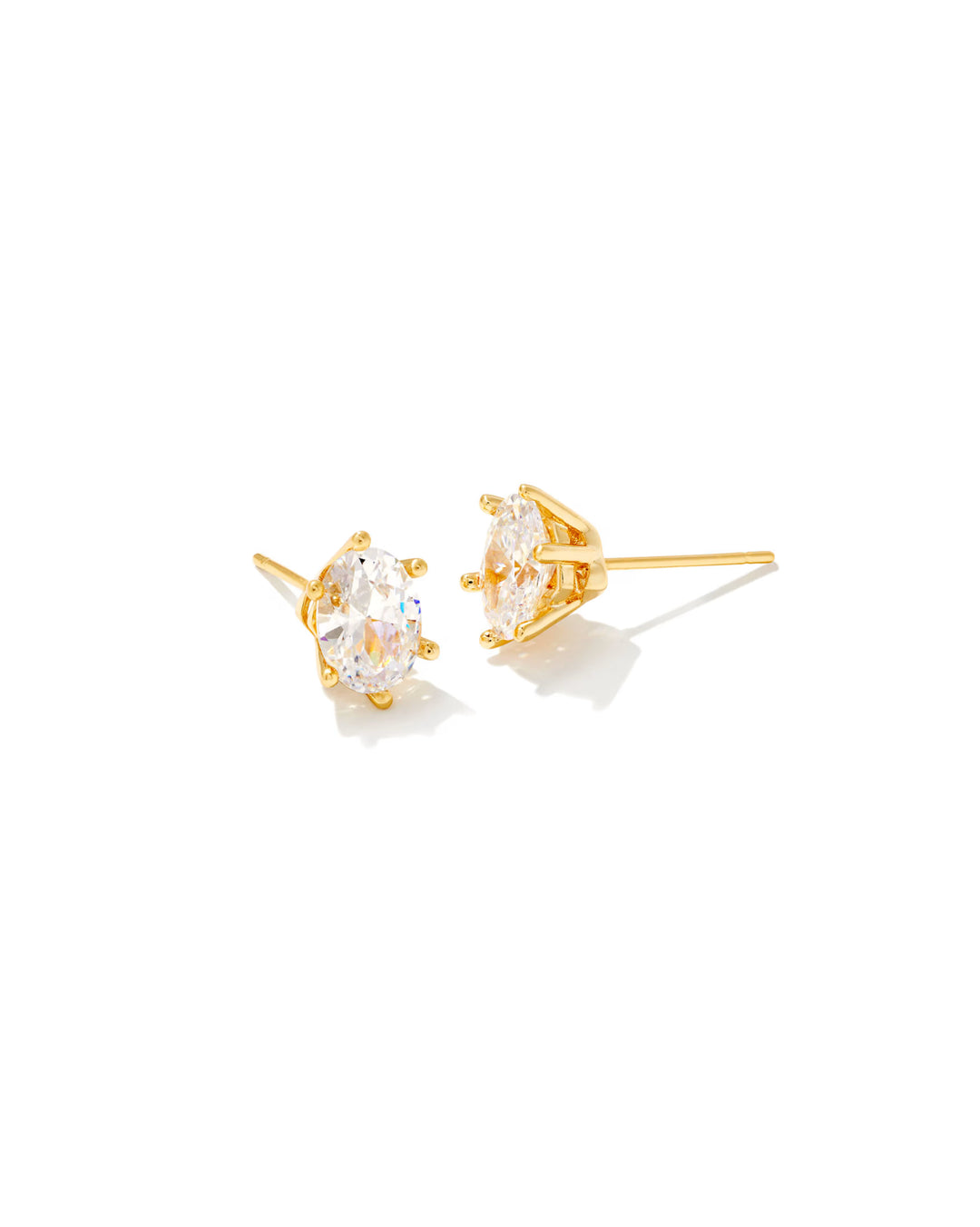 Cailin Gold Crystal Stud Earrings