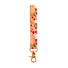 Strawberry Patch Wristlet Keychain