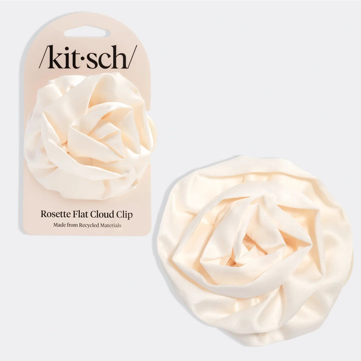 Satin Rosette Flat Cloud Clip