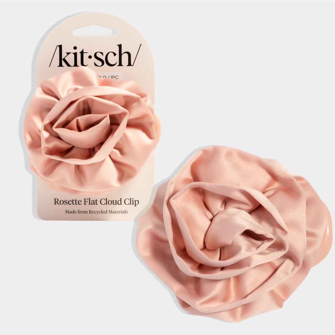 Satin Rosette Flat Cloud Clip
