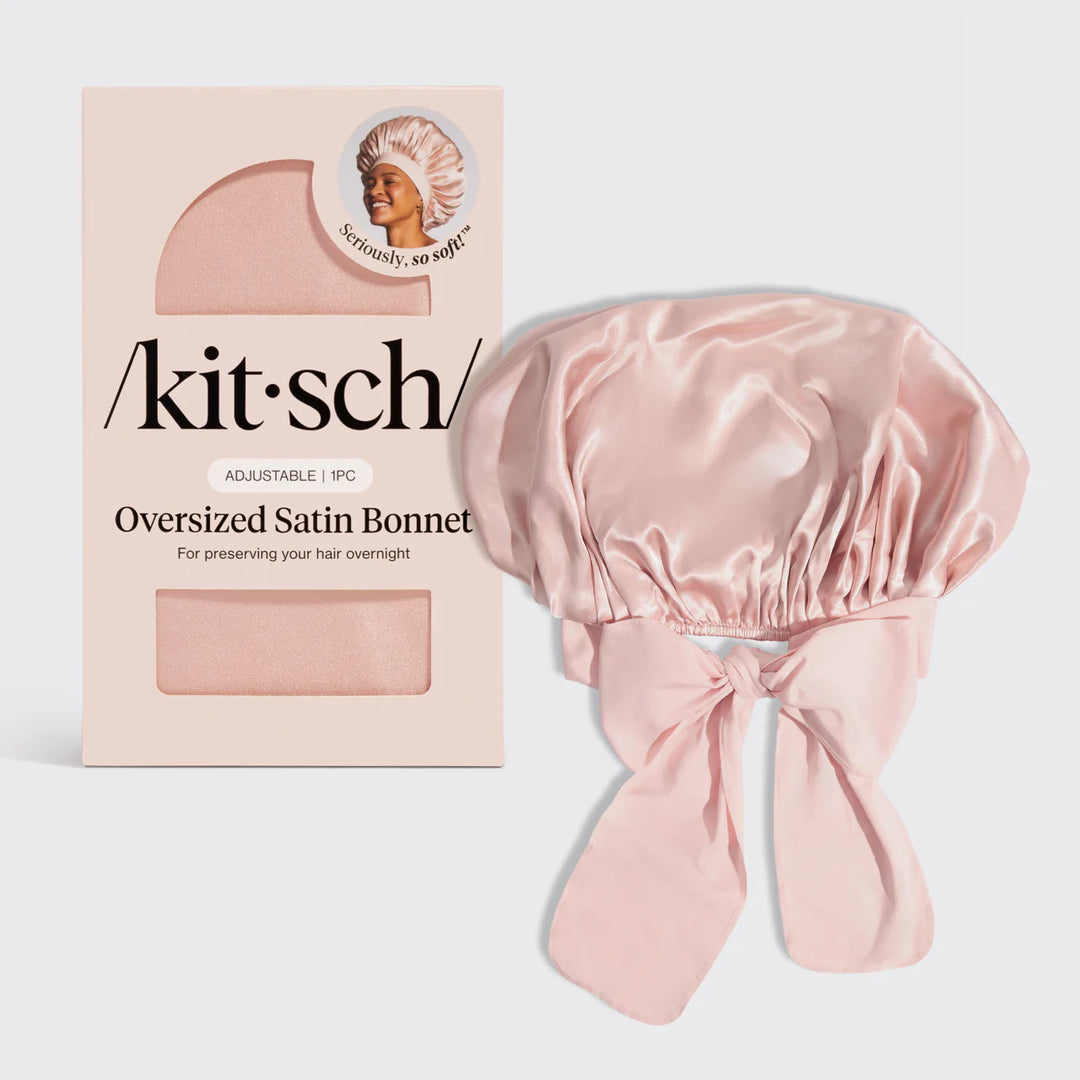 Blush Oversized Satin Bonnet