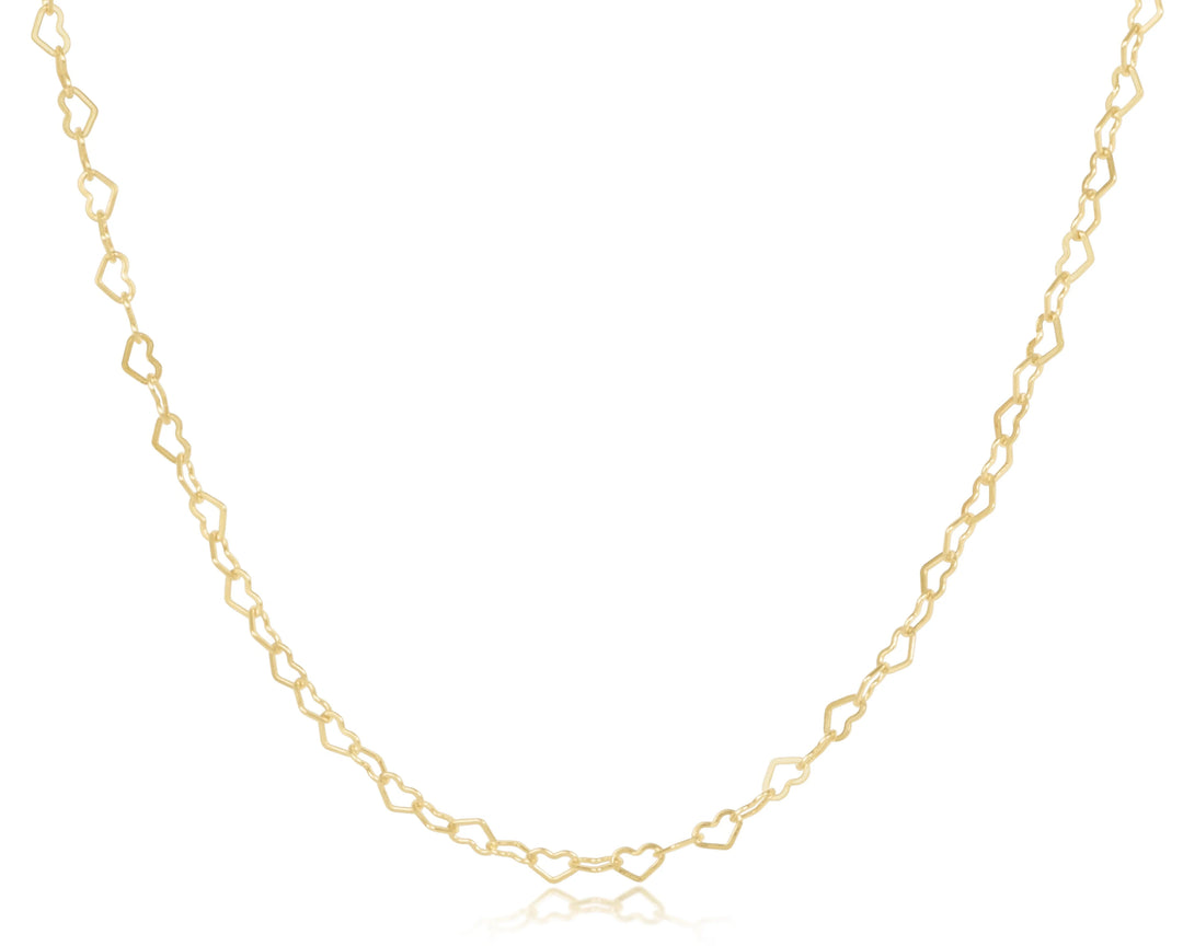 choker love chain - gold