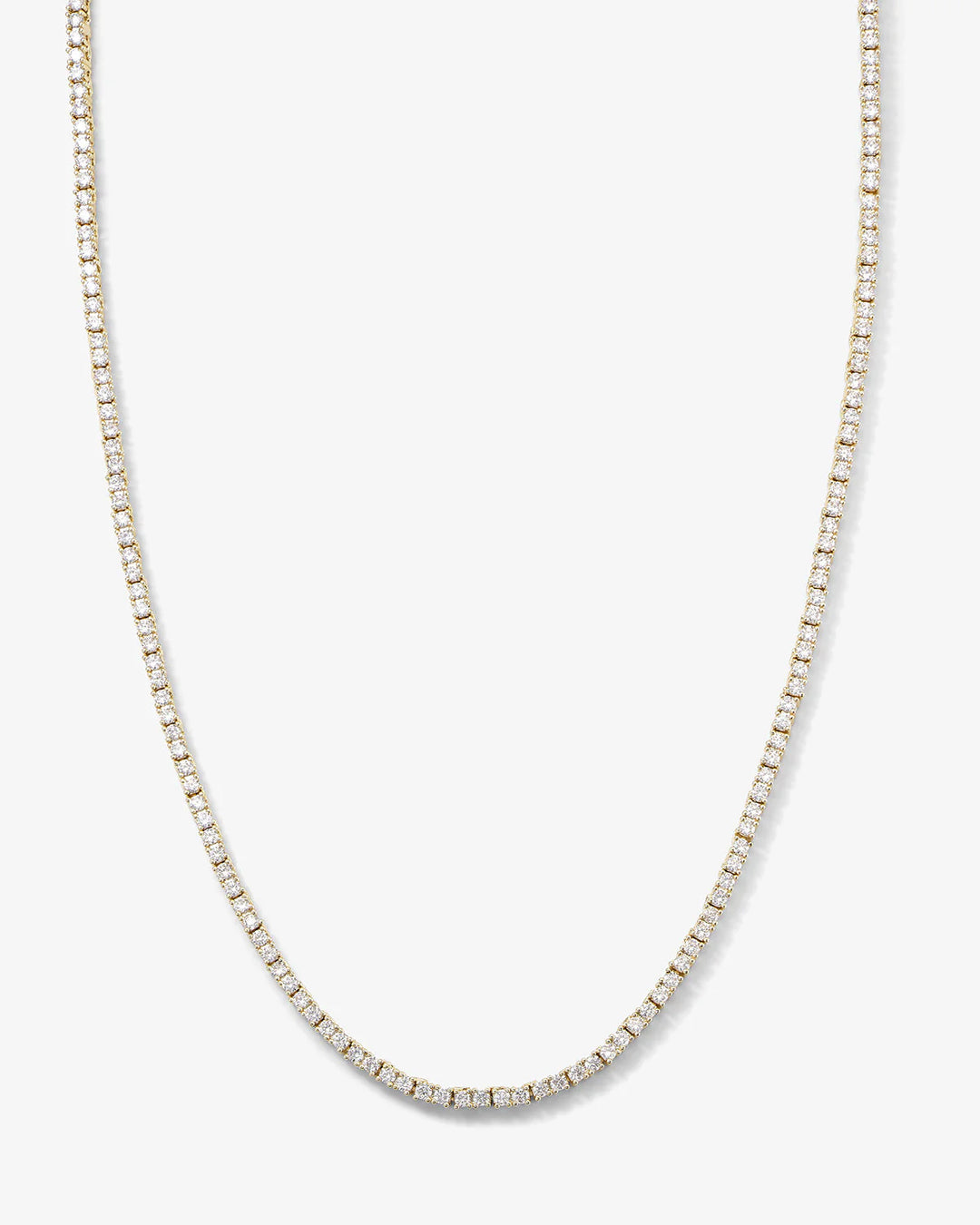 Baby Heiress Tennis Necklace - Gold