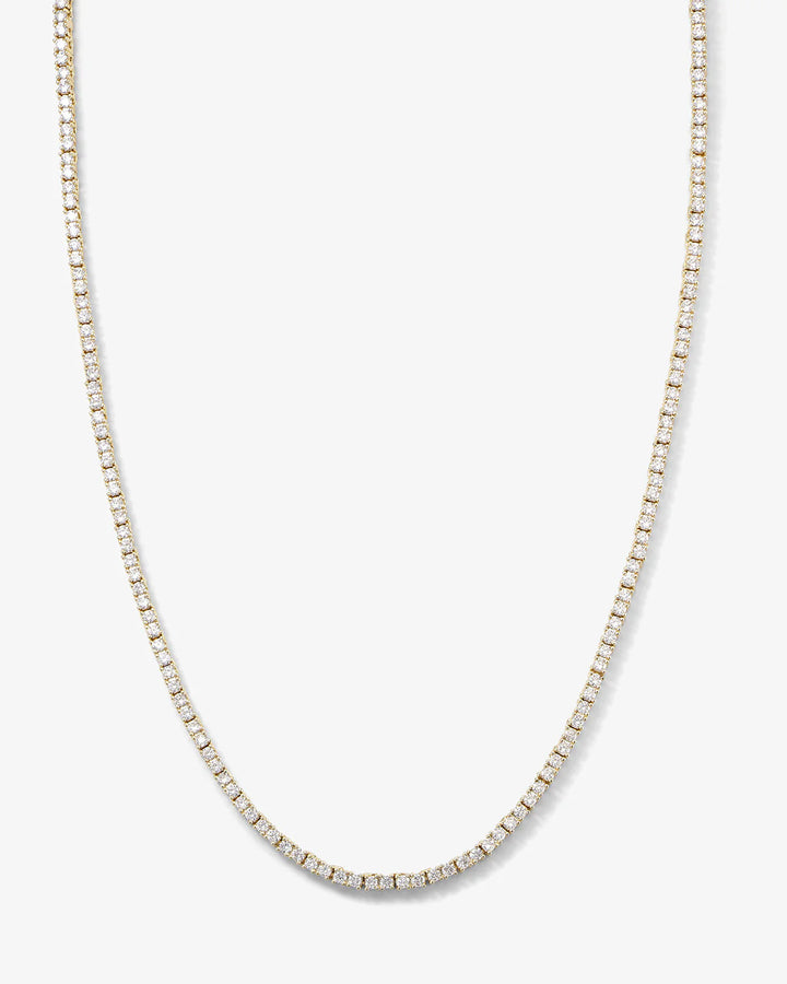Baby Heiress Tennis Necklace - Gold