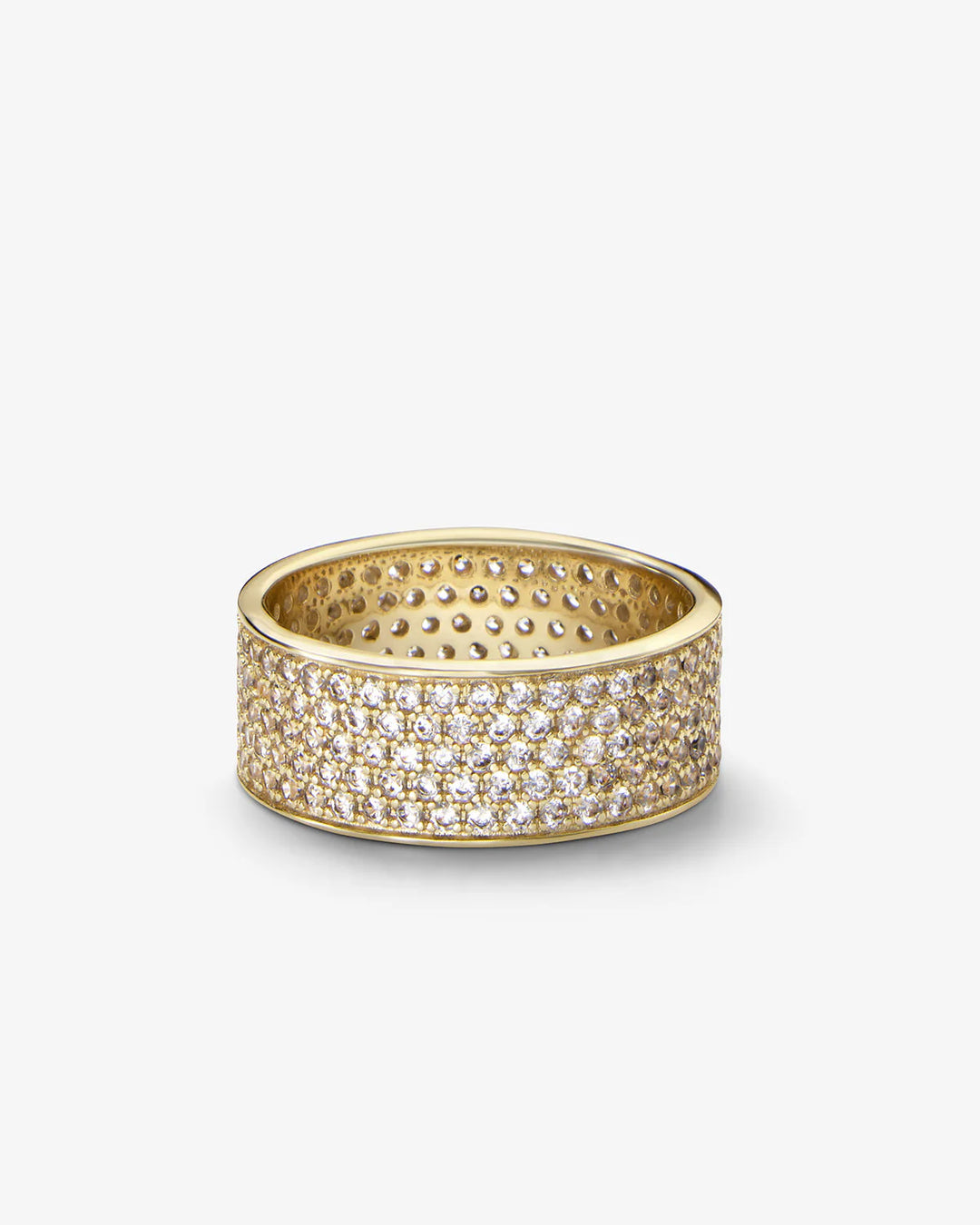 Slick Pavé Ring Gold|White Diamondettes