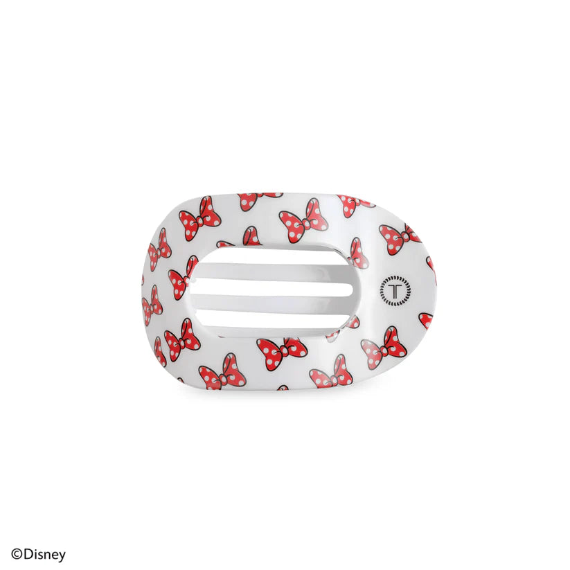 Minnie Mouse Loves Her Bows! Small Flat Round Hair Clip