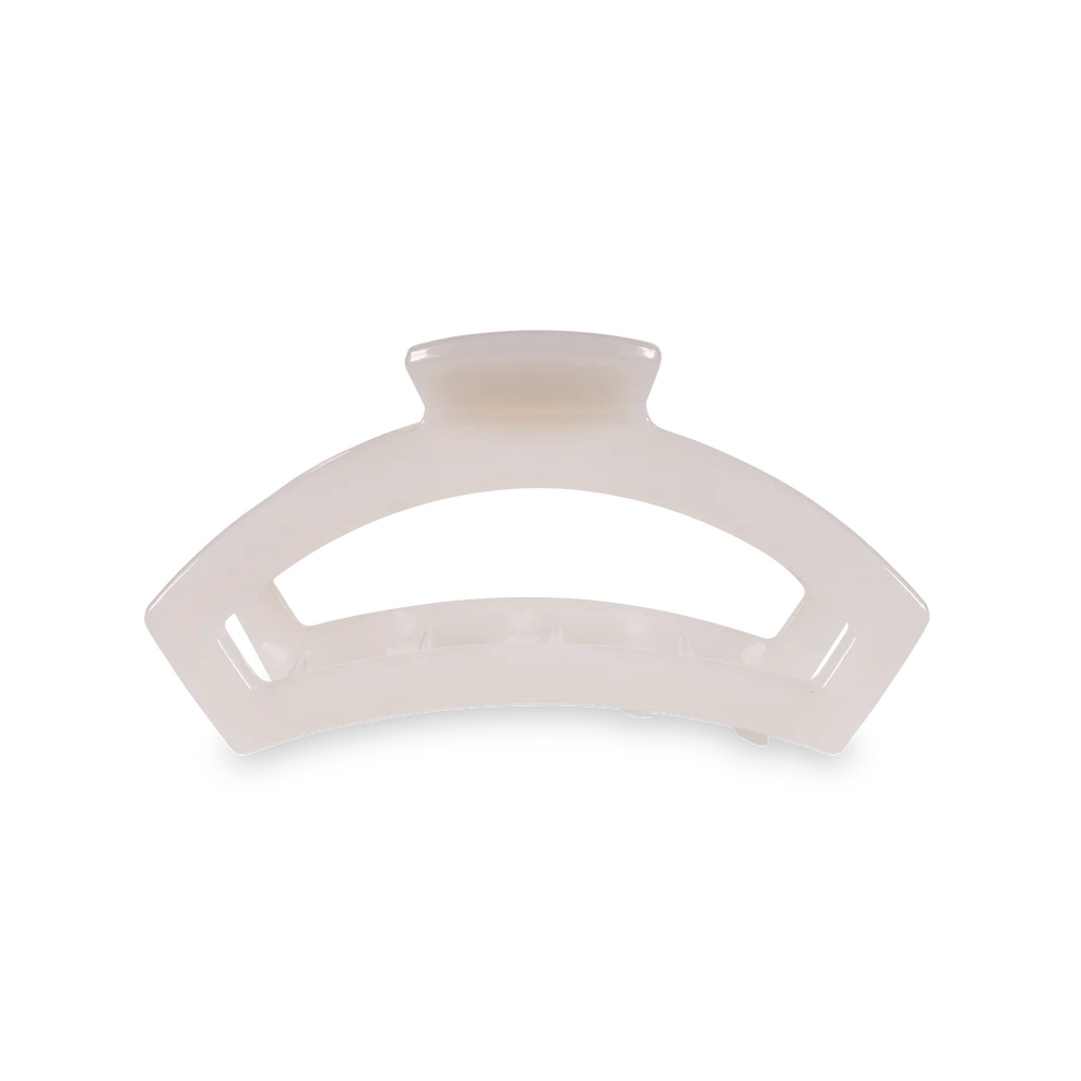 Open Coconut White Medium Claw Hair Clip