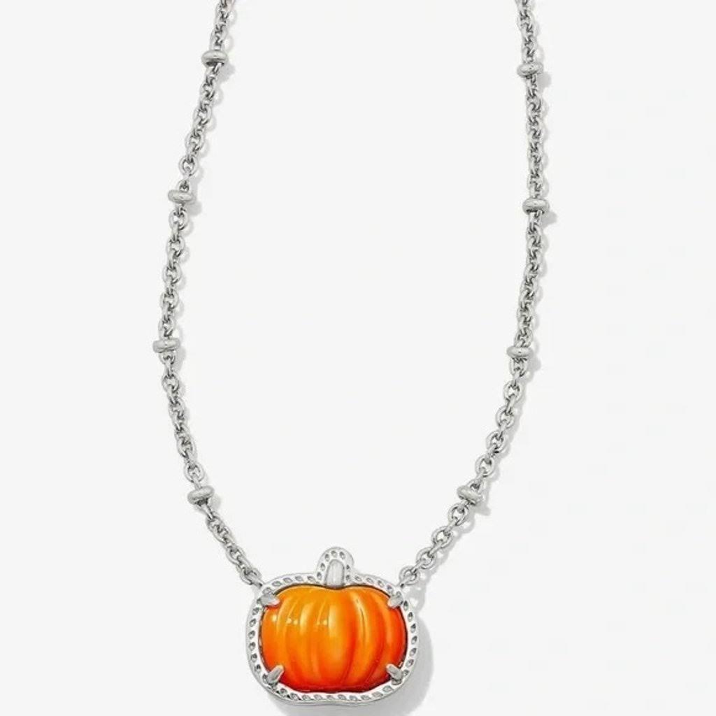 Pumpkin  Short Pendant Necklace