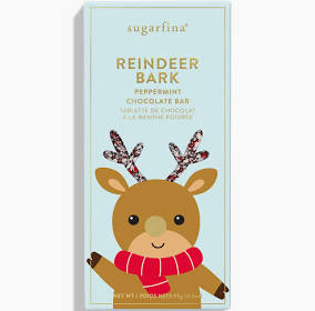 REINDEER BARK DARK CHOCOLATE PEPPERMINT BAR